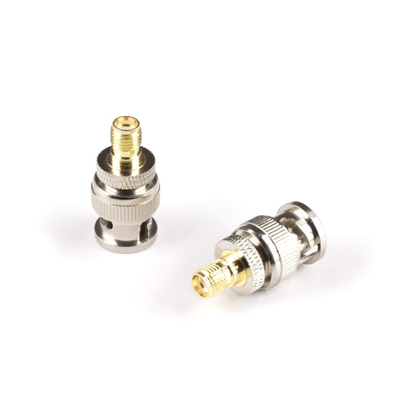 THE CIMPLE CO Gold SMA Female to BNC Male Adapter - 25 Pack Coupler - Male to Female Coaxial (RF) Connector, Compatible with RF, SDI, HD-SDI, CCTGV, Camera - Image 2